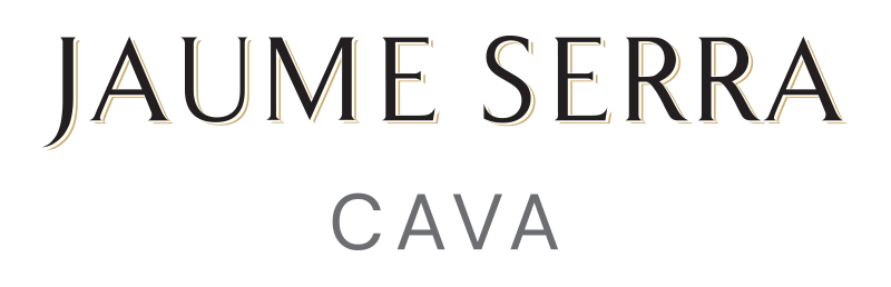 Text logo with the words JAUME SERRA in large, elegant black letters above the word CAVA in smaller, gray letters on a light background.