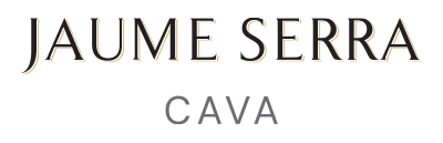 Text logo with JAUME SERRA in large black capital letters above the word CAVA in smaller gray capital letters, on a light background.